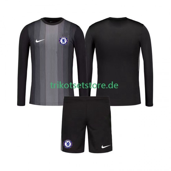 Chelsea Torwart 2025-2026 Kinder Trikotset Heim Langarm