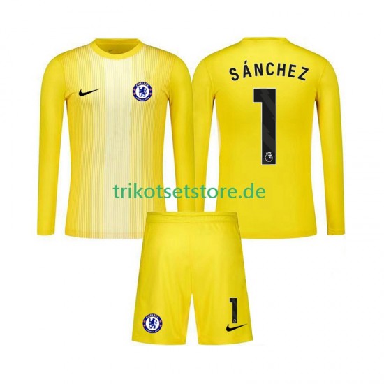 Chelsea Torwart Robert Sanchez 1 2025-2026 Kinder Trikotset Ausweich Langarm