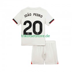 Chelsea Joao Pedro 20 2025-2026 Kinder Trikotset Auswärts Kurzarm