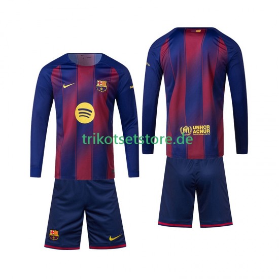 FC Barcelona 2025-2026 Kinder Trikotset Heim Langarm