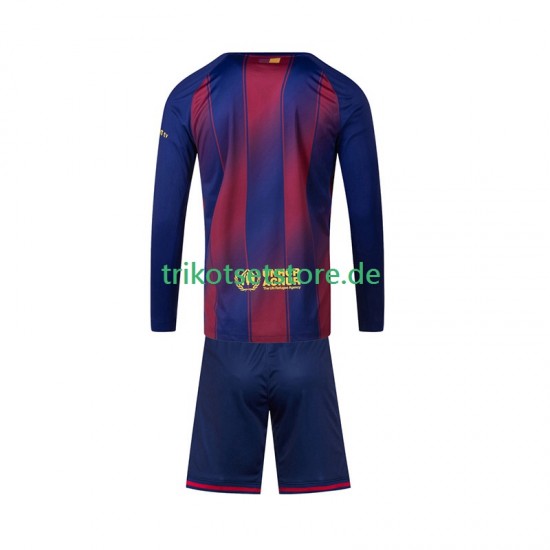 FC Barcelona 2025-2026 Kinder Trikotset Heim Langarm