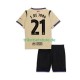 FC Barcelona Frenkie de Jong 21 UCL 2025-2026 Kinder Trikotset Auswärts Kurzarm