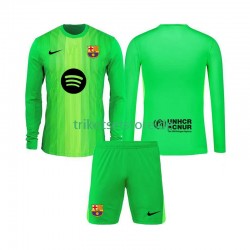 FC Barcelona Torwart 2025-2026 Kinder Trikotset Heim Langarm