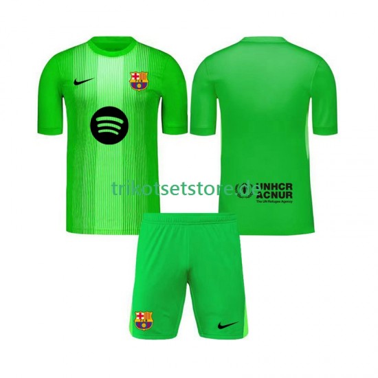 FC Barcelona Torwart 2025-2026 Kinder Trikotset Heim Kurzarm