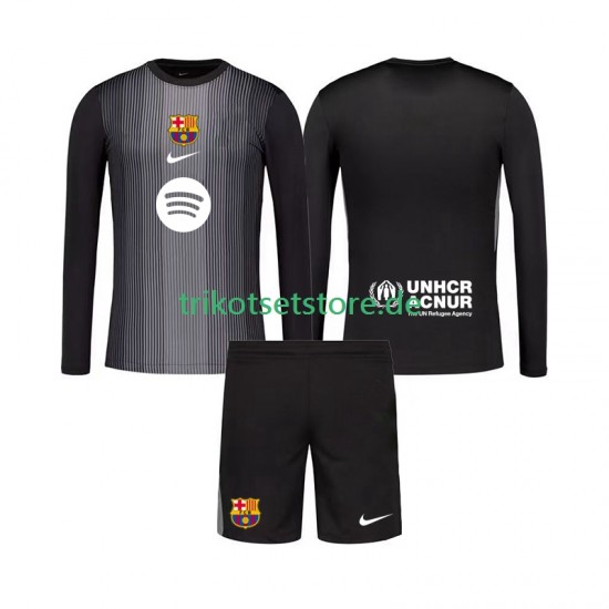 FC Barcelona Torwart 2025-2026 Kinder Trikotset Ausweich Langarm