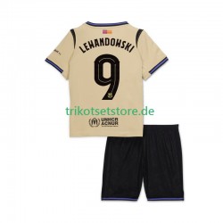 FC Barcelona Robert Lewandowski 9 UCL 2025-2026 Kinder Trikotset Auswärts Kurzarm