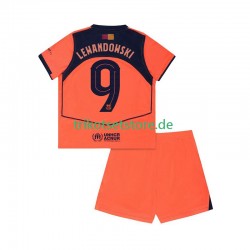 FC Barcelona Robert Lewandowski 9 UCL 2025-2026 Kinder Trikotset Ausweich Kurzarm