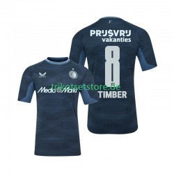 Feyenoord Rotterdam Quinten Timber 8 2025-2026 Herren Trikot Auswärts Kurzarm