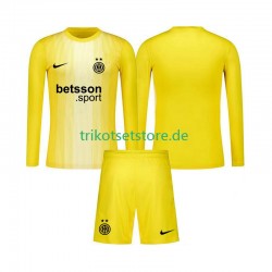 Inter Mailand Torwart 2025-2026 Kinder Trikotset Auswärts Langarm