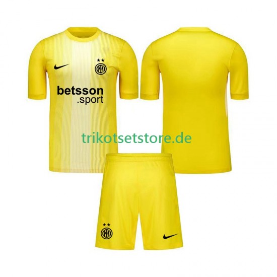 Inter Mailand Torwart 2025-2026 Kinder Trikotset Auswärts Kurzarm