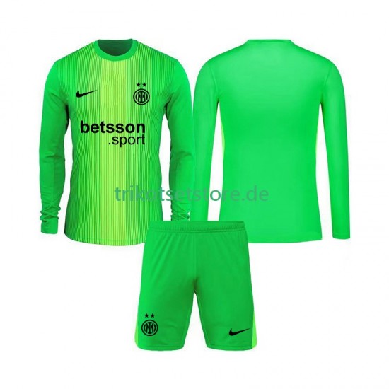 Inter Mailand Torwart 2025-2026 Kinder Trikotset Ausweich Langarm