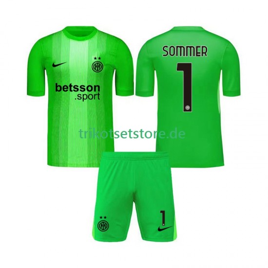 Inter Mailand Torwart Yann Sommer 1 2025-2026 Kinder Trikotset Ausweich Kurzarm
