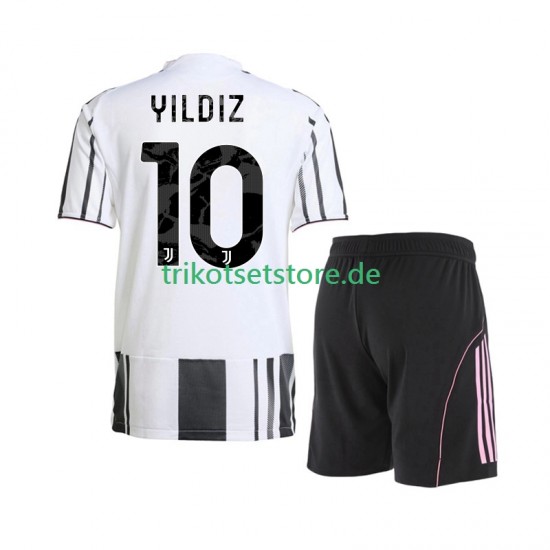 Juventus Turin Kenan Yildiz 10 2025-2026 Kinder Trikotset Heim Kurzarm
