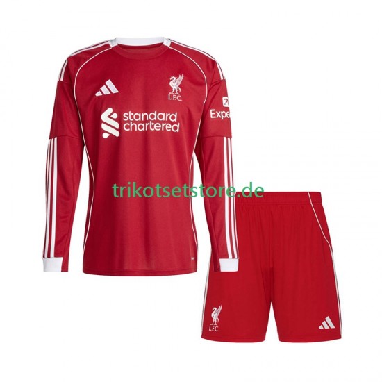 Liverpool 2025-2026 Kinder Trikotset Heim Langarm