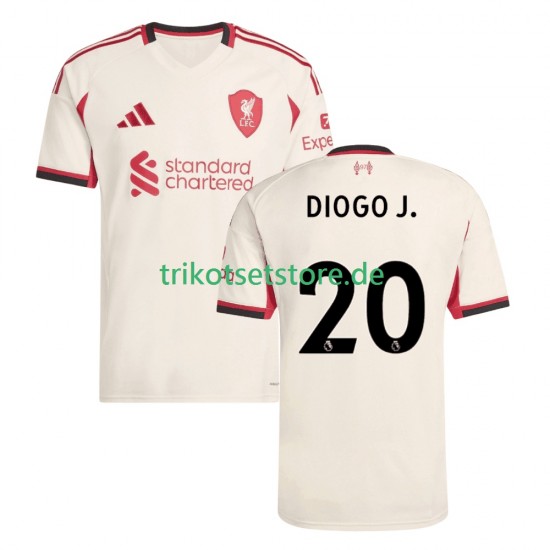 Liverpool Diogo Jota 20 2025-2026 Herren Trikot Auswärts Kurzarm