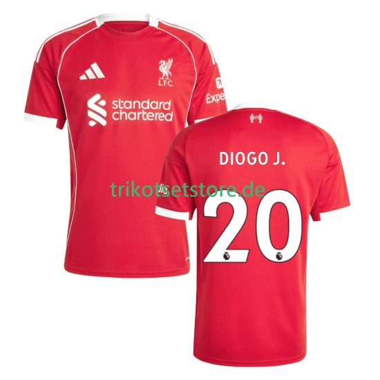 Liverpool Diogo Jota 20 2025-2026 Herren Trikot Heim Kurzarm