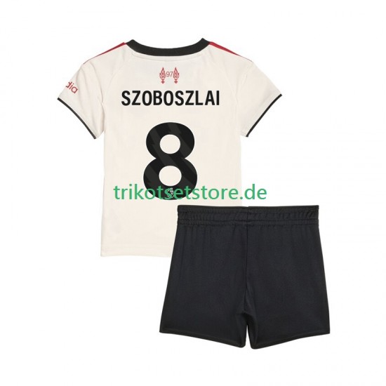 Liverpool Dominik Szoboszlai 8 2025-2026 Kinder Trikotset Auswärts Kurzarm