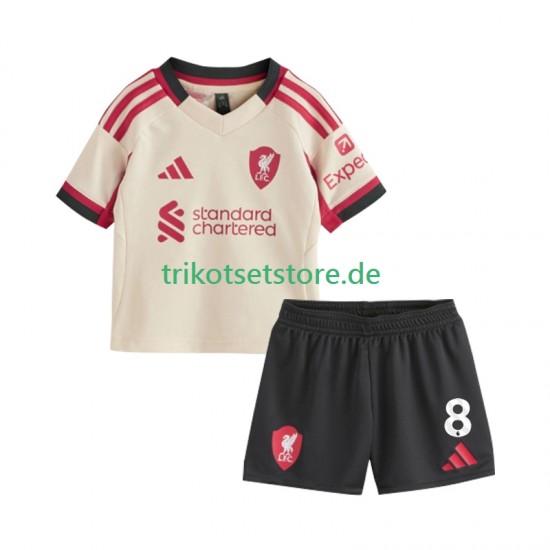 Liverpool Dominik Szoboszlai 8 2025-2026 Kinder Trikotset Auswärts Kurzarm