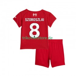 Liverpool Dominik Szoboszlai 8 2025-2026 Kinder Trikotset Heim Kurzarm