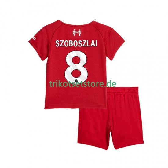 Liverpool Dominik Szoboszlai 8 2025-2026 Kinder Trikotset Heim Kurzarm