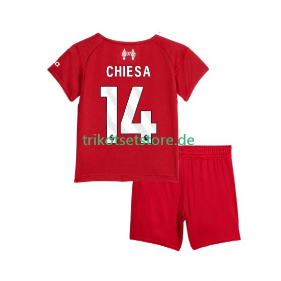 Liverpool Federico Chiesa 14 2025-2026 Kinder Trikotset Heim Kurzarm