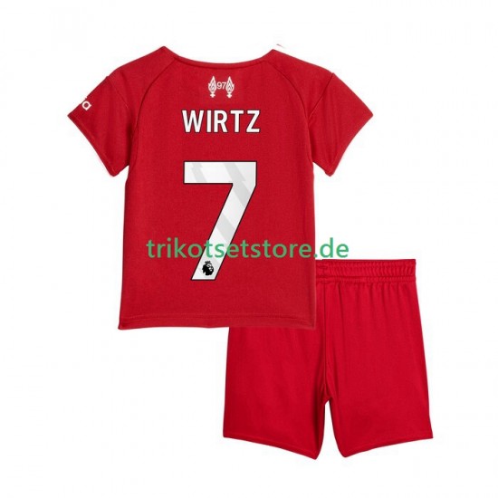 Liverpool Florian Wirtz 7 2025-2026 Kinder Trikotset Heim Kurzarm