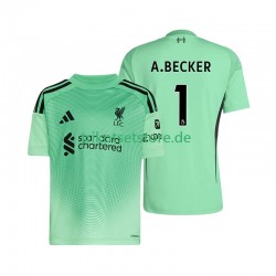 Liverpool Torwart Alisson Becker 1 2025-2026 Herren Trikot Heim Kurzarm