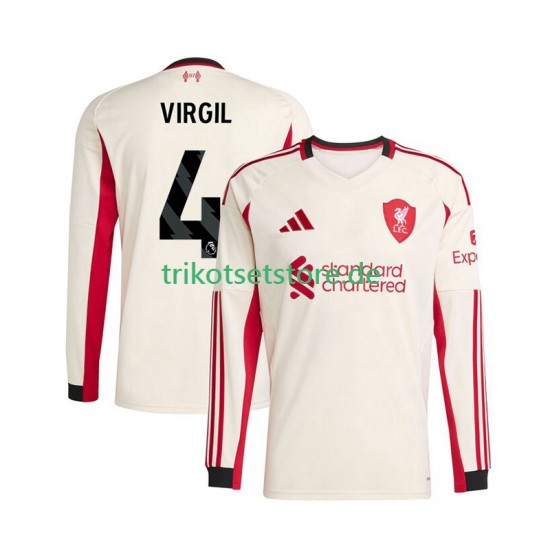 Liverpool Virgil van Dijk 4 2025-2026 Herren Trikot Auswärts Langarm