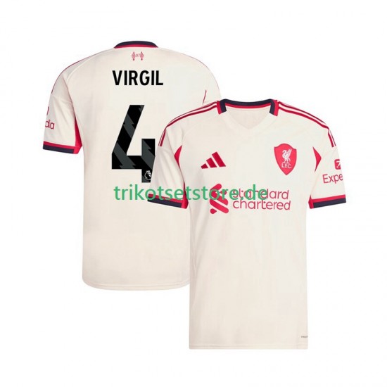 Liverpool Virgil van Dijk 4 2025-2026 Herren Trikot Auswärts Kurzarm