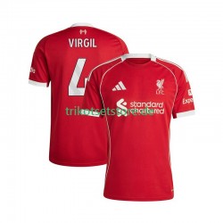 Liverpool Virgil van Dijk 4 2025-2026 Herren Trikot Heim Kurzarm