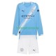 Manchester City 2025-2026 Kinder Trikotset Heim Langarm