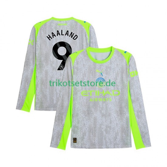 Manchester City Erling Haaland 9 2025-2026 Herren Trikot Ausweich Langarm