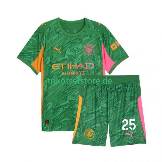 Manchester City Torwart Gianluigi Donnarumma 25 2025-2026 Kinder Trikotset Heim Kurzarm