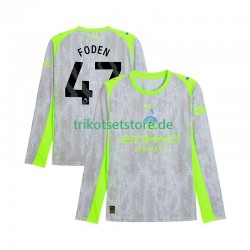 Manchester City Phil Foden 47 2025-2026 Herren Trikot Ausweich Langarm