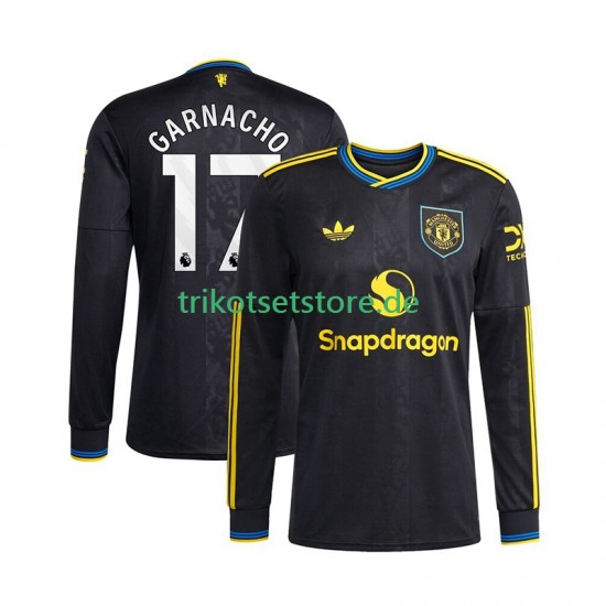 Manchester United Alejandro Garnacho 17 2025-2026 Herren Trikot Ausweich Langarm
