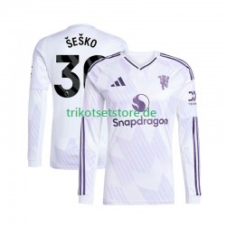 Manchester United Benjamin Sesko 30 2025-2026 Herren Trikot Auswärts Langarm
