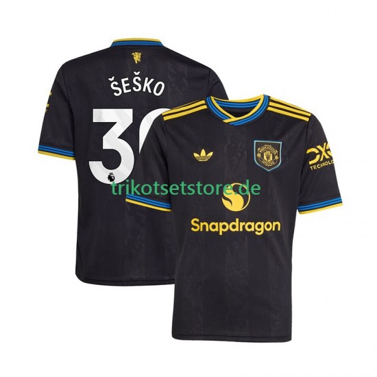 Manchester United Benjamin Sesko 30 2025-2026 Herren Trikot Ausweich Kurzarm