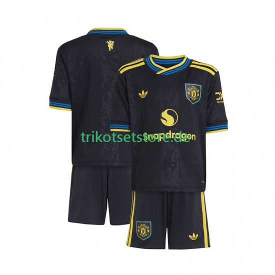 Manchester United 2025-2026 Kinder Trikotset Ausweich Kurzarm