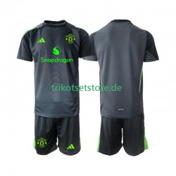Manchester United Torwart 2025-2026 Kinder Trikotset Auswärts Kurzarm