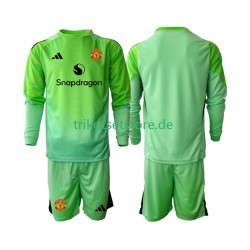 Manchester United Torwart 2025-2026 Kinder Trikotset Viertes Langarm