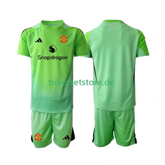 Manchester United Torwart 2025-2026 Kinder Trikotset Viertes Kurzarm