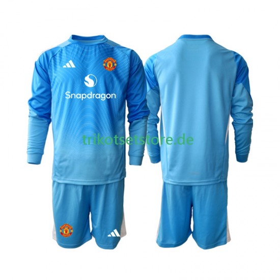 Manchester United Torwart 2025-2026 Kinder Trikotset Heim Langarm