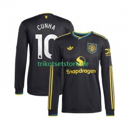 Manchester United Matheus Cunha 10 2025-2026 Herren Trikot Ausweich Langarm