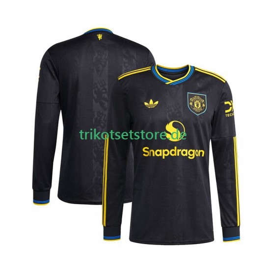 Manchester United 2025-2026 Herren Trikot Ausweich Langarm