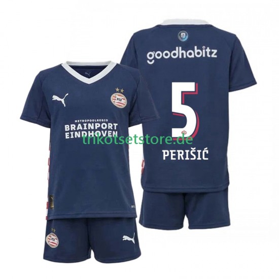 PSV Eindhoven Ivan Perisic 5 2025-2026 Kinder Trikotset Auswärts Kurzarm