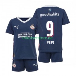 PSV Eindhoven Ricardo Pepi 9 2025-2026 Kinder Trikotset Auswärts Kurzarm