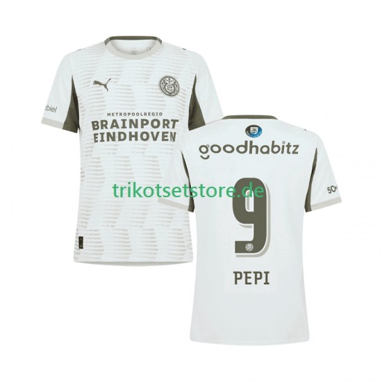 PSV Eindhoven Ricardo Pepi 9 2025-2026 Herren Trikot Ausweich Kurzarm