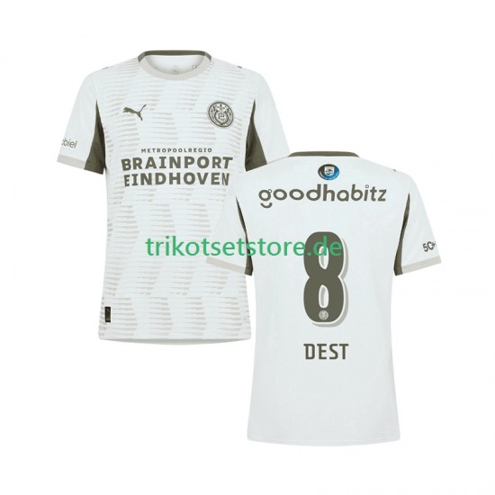 PSV Eindhoven Sergino Dest 8 2025-2026 Herren Trikot Ausweich Kurzarm