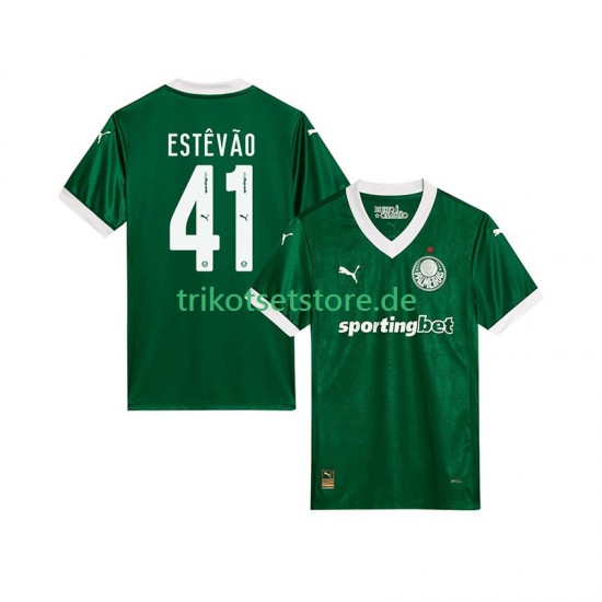 Palmeiras Estevao 41 2025-2026 Herren Trikot Heim Kurzarm