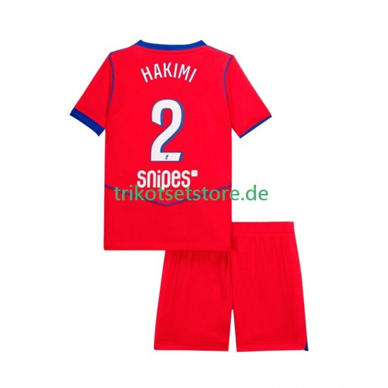 Paris Saint-Germain Achraf Hakimi 2 2025-2026 Kinder Trikotset Ausweich Kurzarm